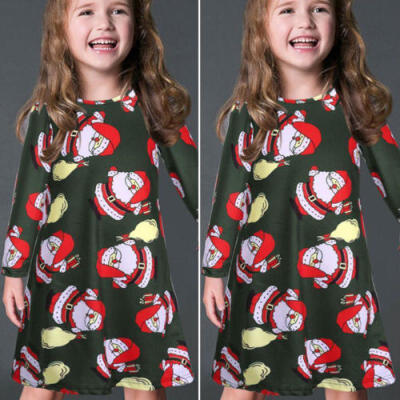 

Xmas Floral Mother Daughter Dresses Evening Party Mom Girl Dress Family Clothes