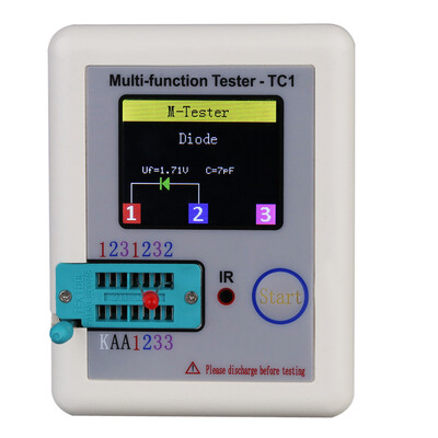 

Colorful Display Transistor Tester Multi-functional TFT Backlight Didoe Triode Capacitance Resistor Detector Inductance MOSFET NPN