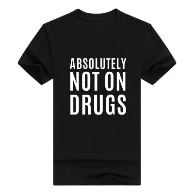 

Absolutely Not On Drugs Funny Rave Dubstep Festival Mens T-Shirt