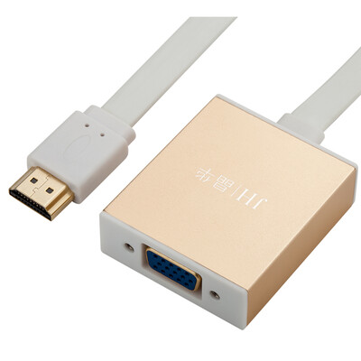 

Jinghua (JH) 3073 HDMI-адаптер HDMI-адаптер адаптера VGA высокого разрешения для компьютерной просо и другой конверсионной металлической версии с аудио-интерфейсом gold