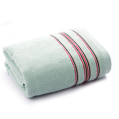 

Grace towel home textiles cotton jacquard thickened water absorption classic horizontal stripes large bath towel single brown brown 450g / article 140 * 70cm