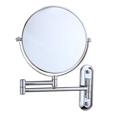 

Larsdan LS-01A Make-up Mirror Bathroom Wall Stretch Folding Beauty Mirror Double-sided 6-inch