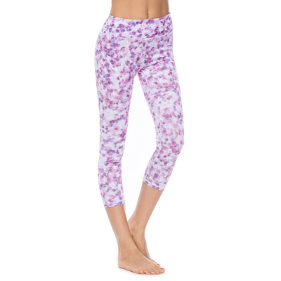 

Womens Printed Full-Length Leggings Athletic Workout Pants with Mesh Panels Medium Dark Gray
