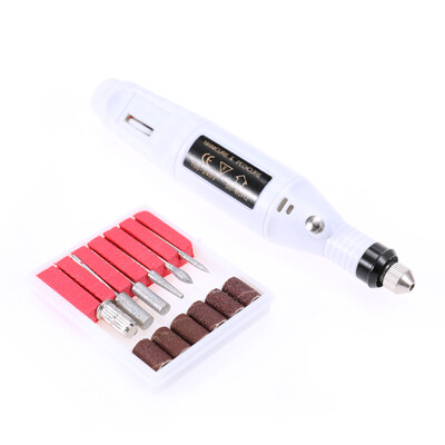 

Mini Electric Grinder Drill Tool Nail Gel Polish Removing Drill Manicure Machine Grinding Rotary Tool Kit for Milling Trimming Pol
