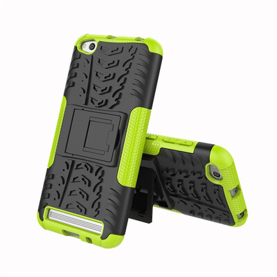 

Fivice Redmi 5A Case TPU anti-fall tire pattern back clip bracket phone case