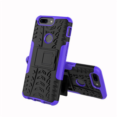 

Fivice One Plus 5T Case TPU anti-fall tire pattern back clip bracket phone case