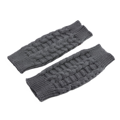 

Мужская мода Мужчины Женщины Трикотажные Fingerless Зимние перчатки Мягкий Теплый Варежки