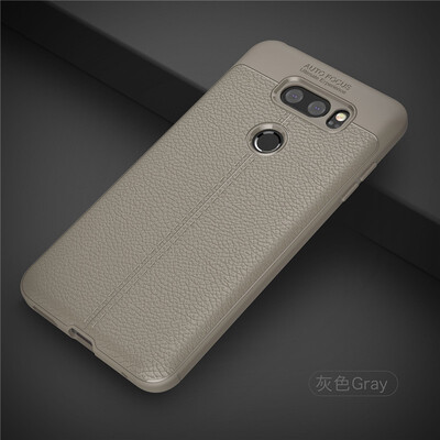 

Fivice LG V30 case Luxury leather TPU silicone anti-fall soft shell phone case