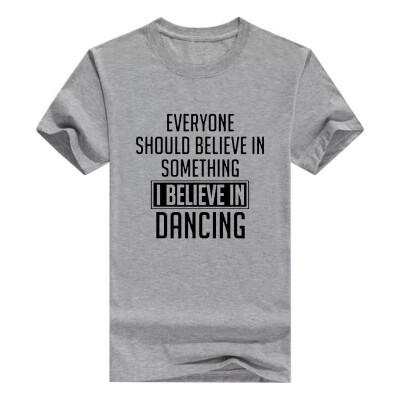 

Dancer Gift Believe In something Dancing Short Mens Tshirt