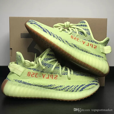 

2018 Static 350 V2 Shoes Womens Mens Running Shoes for Men Sneakers Butter Sesame Blue Tint Yellow Frozen Zebra Designer Sport Casual Shoe
