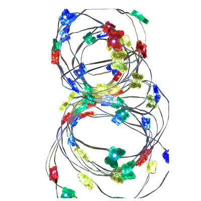

UpperX 5M 50 LED Colorful Butterfly LED Copper Wire String Light for Christmas Party Decor Living Room Decor