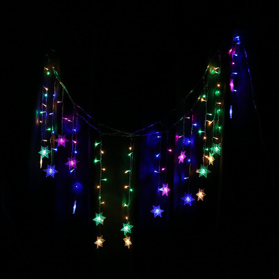 

DIY LED Snowflake Hanging String Lights Lamp Parties Christmas Decoration