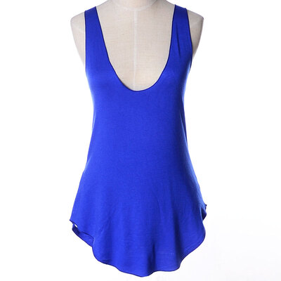 

Women's Sexy V-neck Modal Black Vest Top Low cut Sleeveless blouses