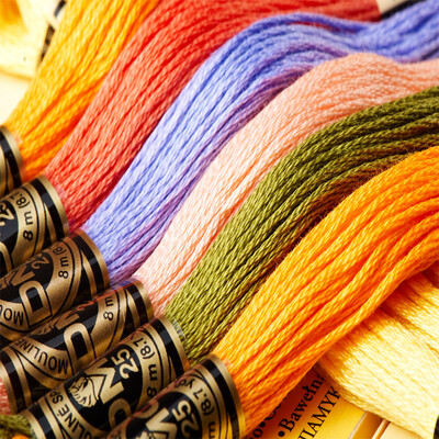 

50 Pieces Original French DMC 117UA Thread Embroidery Cross Stitch Floss Thread 8.7 Yard Long 6 Strands