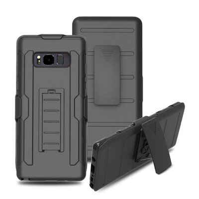 

Fivice Samsung Note 8 Case TPU armor anti-drop mobile phone outdoor bracket back clip PC shell phone case