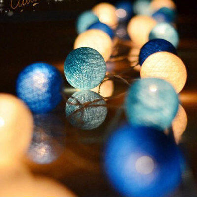 

3m Cotton Ball String IndoorOutdoor Garden Curtain Christmas Party Wedding