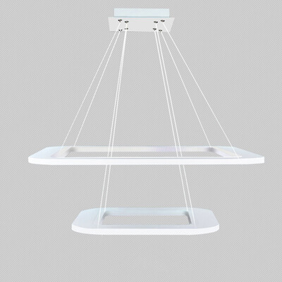 

Baycheer HL487485 Vapor&Water Tight White Acrylic Panel Warm Light LED Chandelier 2 Light