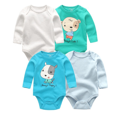 

4PCS Newborn Babywear Clothing Sets Baby Girl Clothes Cotton Rompers One-Pieces Baby Boy Clothes For Babies Bodysuits Unicorn
