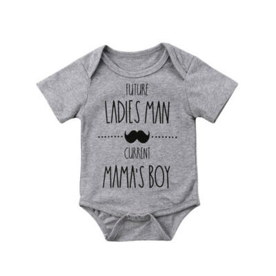 

Funny Infant Baby Boy Clothes Short Sleeve Romper Bodysuit Playsuit Outfit 0-18M