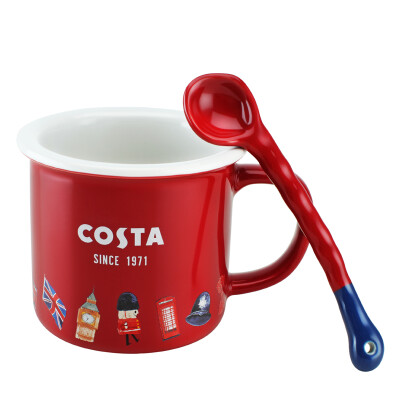 

COSTA coffee family - ceramic mug - fun British 265ml (red