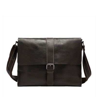 

Brand Genuine leather briefcase retro men shoulder messenger bag high quality men bag real leather bag
