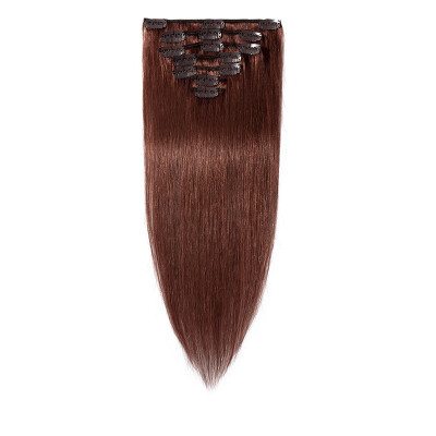 

15-22 Inches Clip in Human Hair Extensions 100 Silky Straight Human Remy Hair 7Pcs 15clips