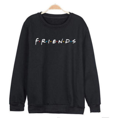 

Womens FRIENDS Print Hoody Sweatshirt Ladies Casual Pullover Sweater Jumper Tops