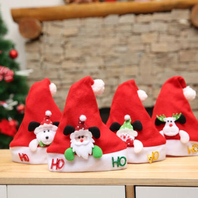 

Fashion Child Christmas Hat XMAS Santa Family Hats Gift For Children Kid baby