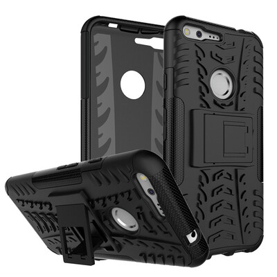 

Fivice Google Pixel XL Case TPU anti-fall tire pattern back clip bracket phone case