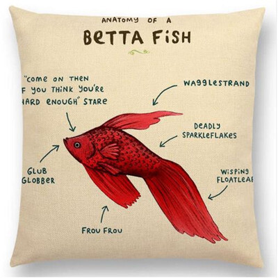 

Funny Animals Anatomy Flamingo Fox Dachshund Giraffe Hedgehog Lion Pug Squirrel Cushion Cover Sofa Throw Pillow Case