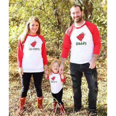 

Christmas T-Shirt Men Women Kids Baby Matching Shirt Family Clothes Tee Tops