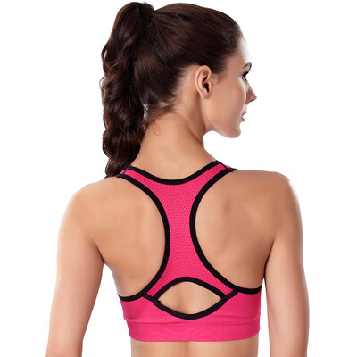 

Jingdong supermarket] Arctic cashmere sports brass shock running anti-emptied vest girls underwear gather no steel bra bra yoga sleep scarred 7804 lake blue