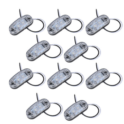 

10PCS YWXLight Oval LED Trailer Truck Clearance Light Side Marker Light DC 10 - 30V
