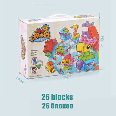 

Parenting Bao big particles baby soft rubber building blocks toys 2-3-6 years old baby