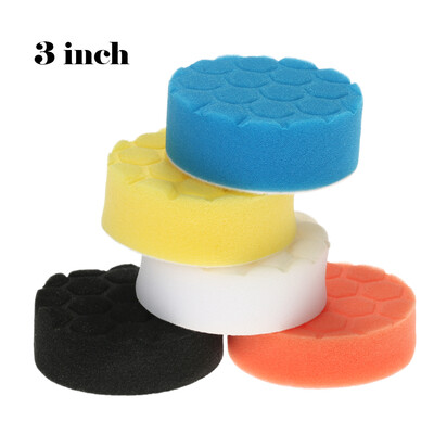 

5PCS Brand New 3" 80mm4" 100mm5" 125mm6" 150mm7" 180mm Car Polishing Pads Waxing Buffing Pad Sponge Kit Set for Car Polisher B