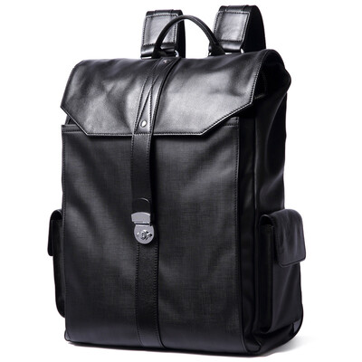 

Haotton (HAUT TON) DB325 Сумка мужская Корейская мода Повседневная большая емкость Рюкзак для путешествий Мужская черная