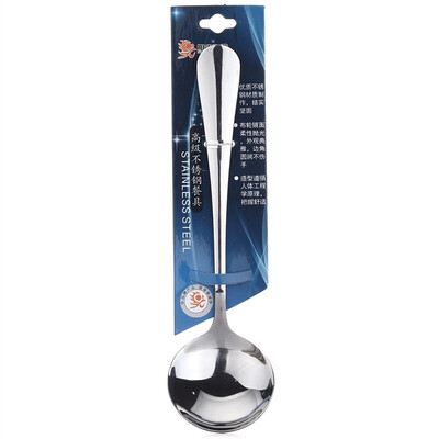 

Sunshine fly song stainless steel tableware Western ice cream main dish spoon round medium 0775