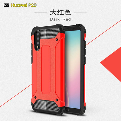 

Fivice Huawei P20 case Luxury Silicone Diamond Armor PC Hard Shell Phone Case