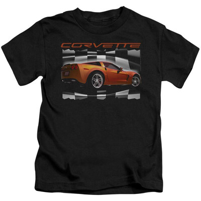 

Chevy Boys Orange Z06 Vette Childrens T-Shirt Black