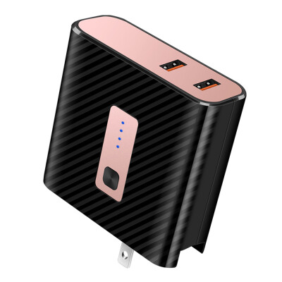 

DX-530 Traveling Charger Charging Box Power Bank With 2 USB Power Adapter Quick Charge EU