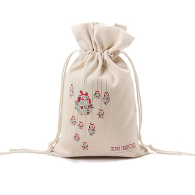 

UpperX Canvas Christmas Santa Sack Gift for Kids Small Size Ball For Storage Use--Perfect for Carry GiftsCandies Decoration