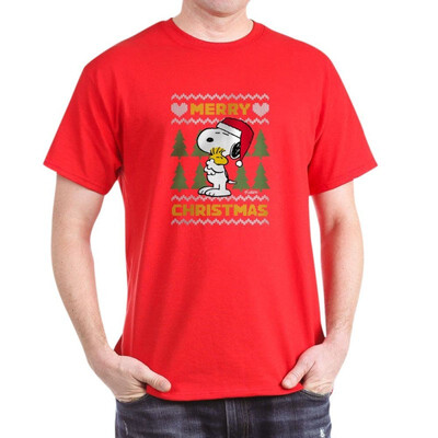 

CafePress - Snoopy Merry - 100 Cotton T-Shirt
