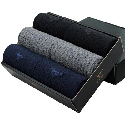 

Seven wolves socks men &39s cotton socks business casual sports men&39 s socks 6 double gift boxed mixed color code 91073