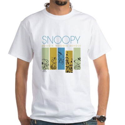 

CafePress Boogie Woogie Snoopy White T-Shirt - 100 Cotton T-Shirt White