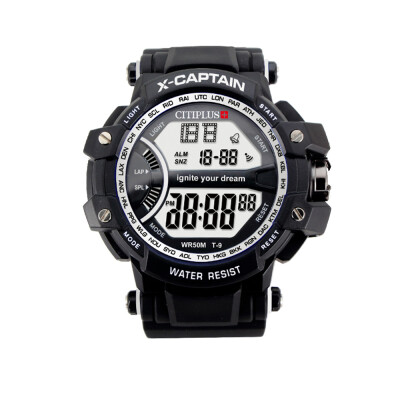 

CITIPLUS T-9 Analog Digital Men Women Watch Week Calendar Fashion Casual Sports Wristwatch 3ATM Waterproof Backlight Snooze Functi