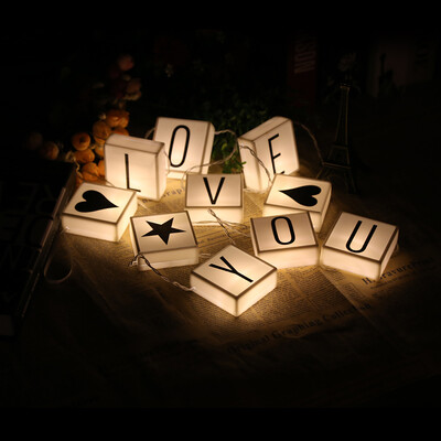 

DIY LED Letter Hanging String Lights Parties Holiday Home Decor