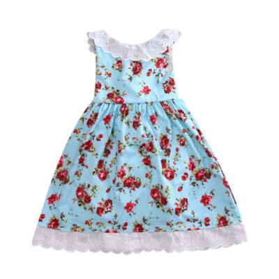

AU Baby Pretty Flower Girl Cute Dress Princess Casual Formal Party Lace Dress