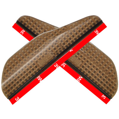 

TYPER rearview mirror rain eyebrow TR-030A two pcs brown color 185 55cm universal type