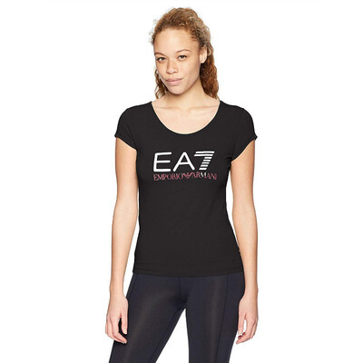 

Emporio Armani EA7 Womens Training Core & Branding Logo Series Short Sleeve Tee