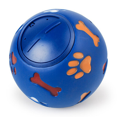 

Dog Toy Rubber Ball Chew Dispenser Leakage Food Play Ball Interactive Pet Dental Teething Training Eco-friendly Rubber Ball Toys
